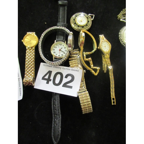 402 - Selection of Ladies watches - some may need repair.