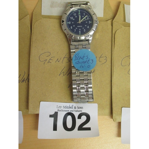 102 - Gents Quartz Watch - Working