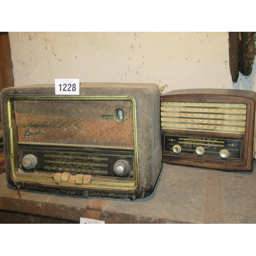 1228 - 2 Antique bush Radios