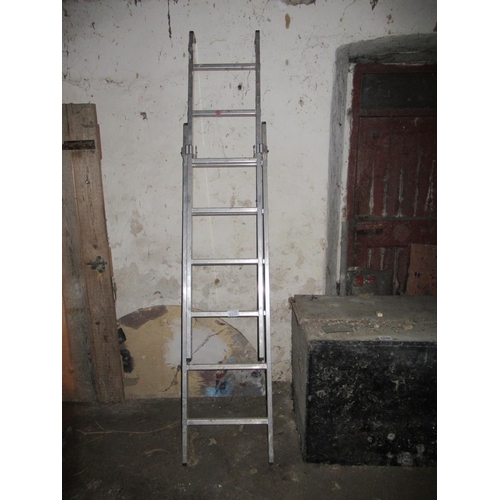 1239 - Aluminium Extension Ladder and Step Ladder