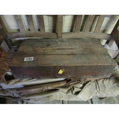 1282 - Antique Pine Gun Case