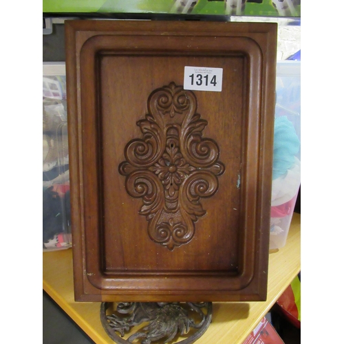 1314 - Mahogany Wood Carving