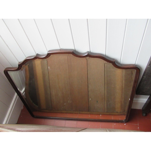 1321 - Victorian Bevelled Glass Wall Mirror