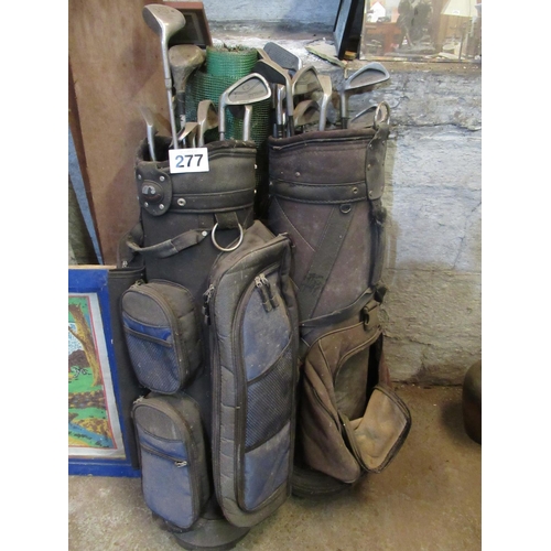 277 - 2 bags of Golf Clubs