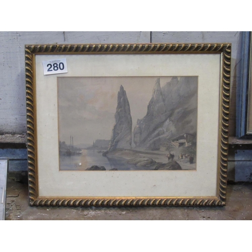 280 - Framed Landscape Scene