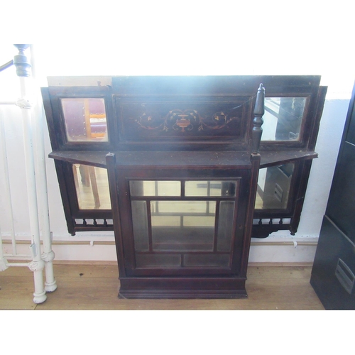 3 - Inlaid Edwardian Mahogany Chiffonaire with beveled glass - for restoration