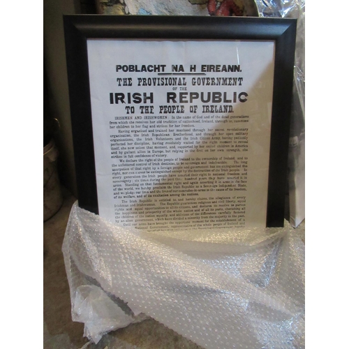 325 - Framed Copy of The Proclomation