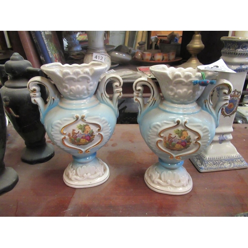 344 - Pair of Decorative Italian Vases