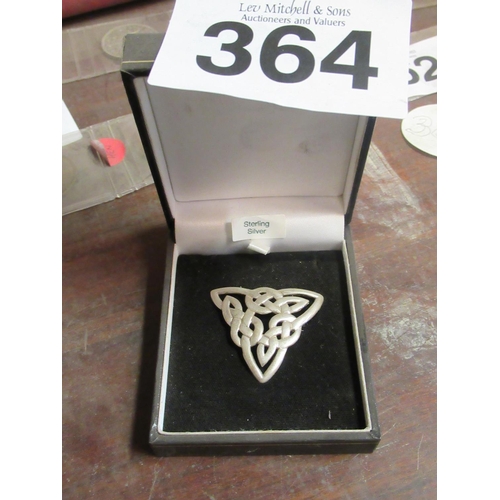 364 - Sterling Silver Irish Broach