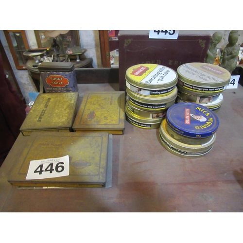 446 - Antique Sweet Afton Tins and Others