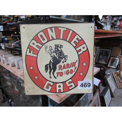 469 - Frontier Gas Sign