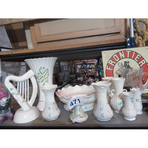 471 - Collection of Belleek ites