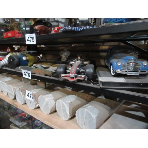 476 - Shelf of Collectibles and Automobelia