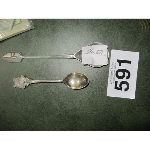 591 - 2 Silver Spoons