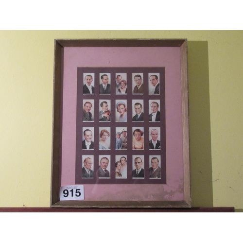 915 - 2 Framed Collages of Cigarette Cards