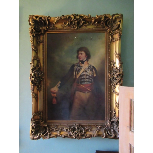 968 - Pair of Large Portraits in Ornate Gilt Frames 34x36