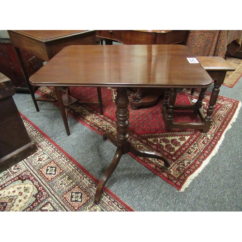 260 - Georgian mahogany tip up occasional table. Top:55cm x 48cm.