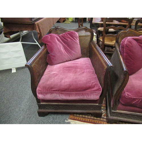 286 - Antique Bergere 3 piece suite.