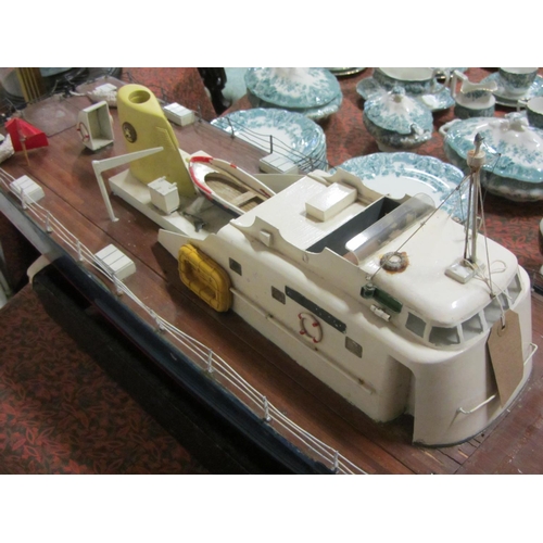 26 - Model Ship on base.  L:130cm.