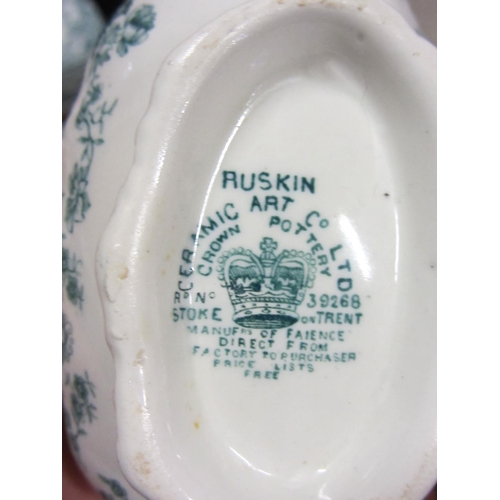 34 - 50 Pieces of Hand painted Rustin Pottery Dinner and tea service.