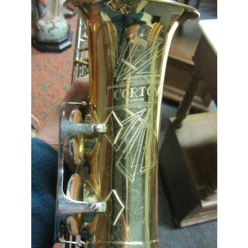 45 - Corton Saxophone in case.
