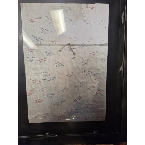 50 - Long Kesh Print - signed on back by Prisoners. Copy of the Original.