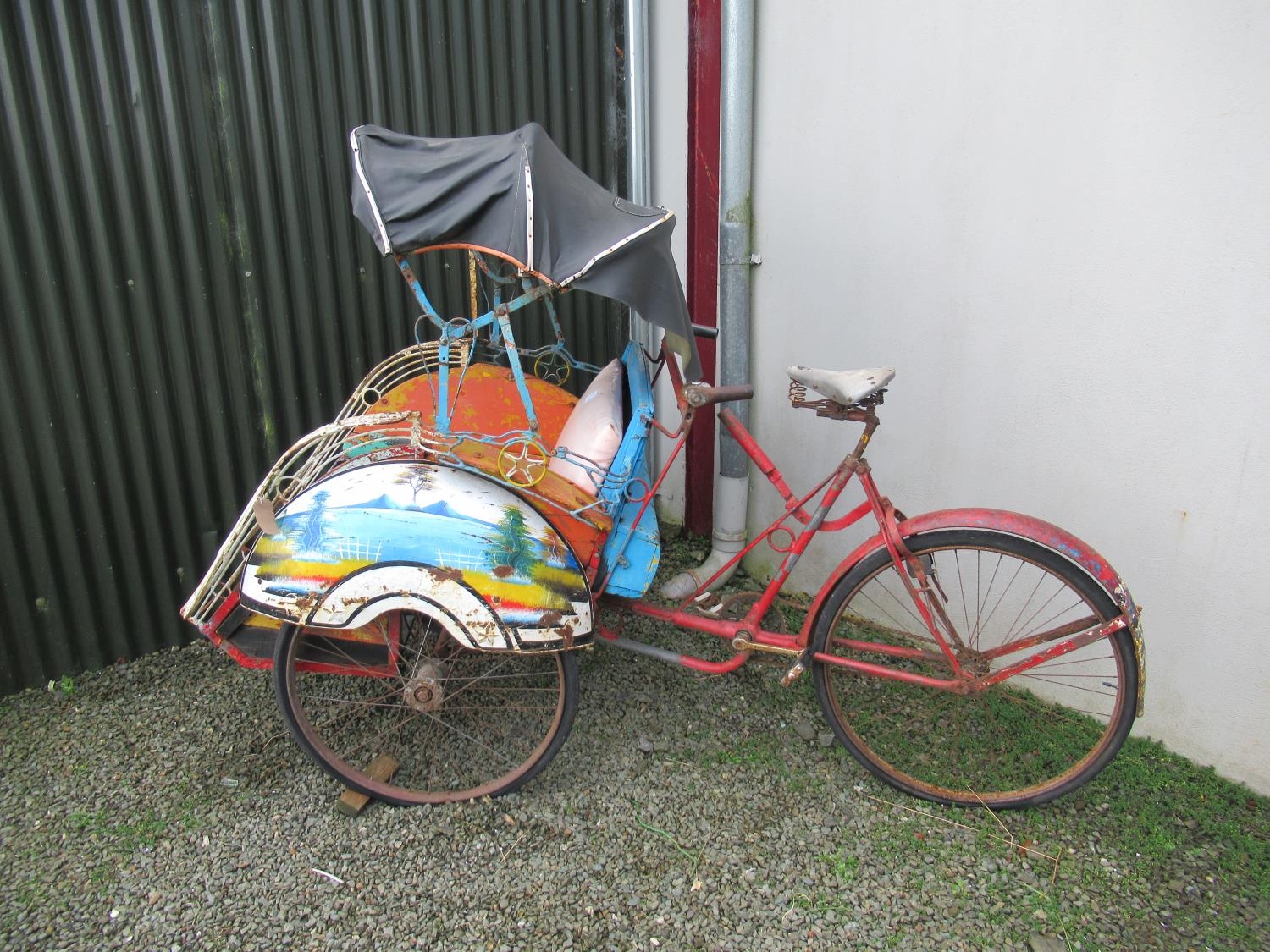 Vintage Rickshaw cart.