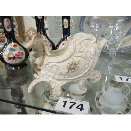 174 - Mothers Little Chariot - Missing handle.