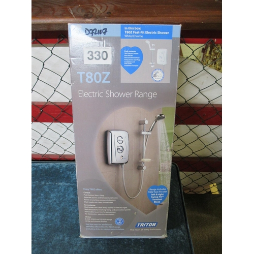 330 - Triton Electric shower T80Z new never used.