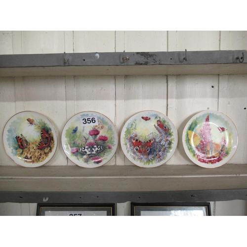 356 - Set of 4 Butterfly Kingdom wall plaques.