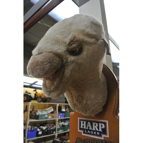 434 - A scarce Harp Larger advertising camel head, 'Lawrence of Arabia', one of only 253 made, this piece ... 