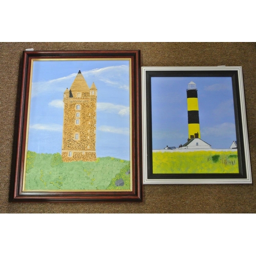 47 - 2 original framed paintings by local artist, Bobby Baxter.