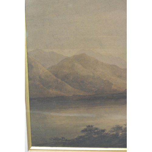 100 - An original framed Watercolour painting by English Artist, Peter De Wint.

Titled 'Windermere'.

Mea... 