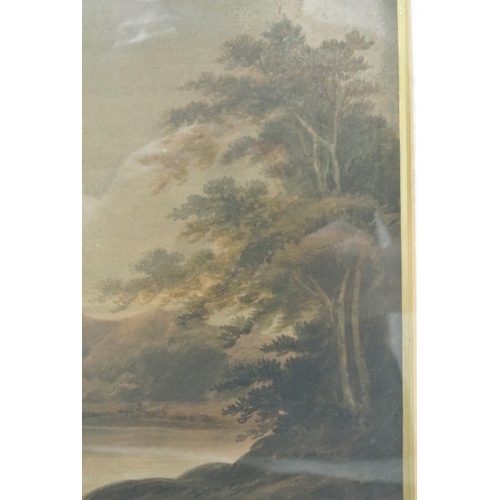 100 - An original framed Watercolour painting by English Artist, Peter De Wint.

Titled 'Windermere'.

Mea... 