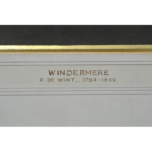 100 - An original framed Watercolour painting by English Artist, Peter De Wint.

Titled 'Windermere'.

Mea... 