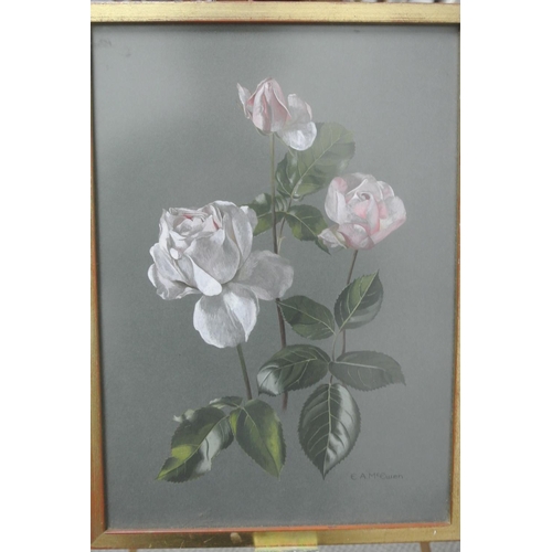 149 - An original framed gouache study of flowers by Irish Artist, Joe Hynes.

Untitled.

Measures 47x40cm... 