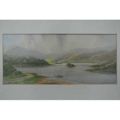 151 - An original framed watercolour painting by Irish Artist, G W Morrison.

Titled 'Garton Lake'.

Measu... 