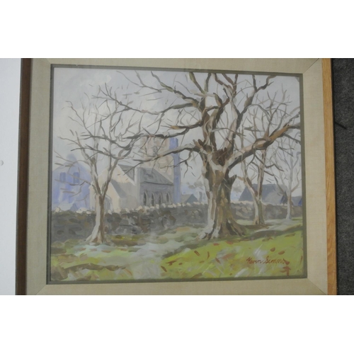 159 - An original framed oil on board painting by Irish Artist, Kevin Simms.

Untitled.

Measures 64x76cm.... 