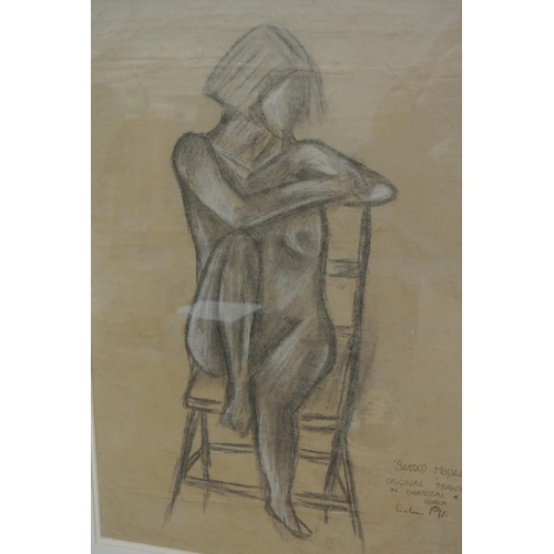 167 - A stunning original framed nude charcoal study by Irish Artist, Colin Middleton.

Untitled.

Measure... 