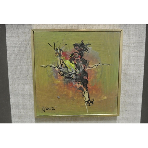 70 - An original framed oil on board abstract painting by Irish Artist, Gerald Davies.

Titled 'Into the ... 