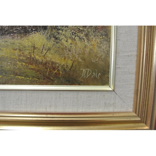 84 - An original framed oil on canvas painting by Irish Artist, D Dale.

Titled 'Connemara'.

Measures 68... 