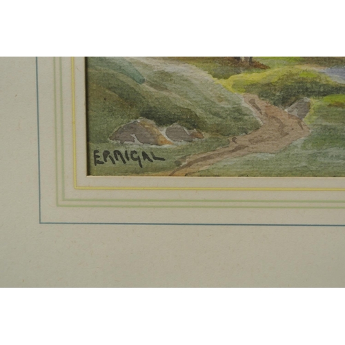 96 - An original mounted Watercolour painting by Irish Artist, G W Morrison.

Titled 'Errigal'.

Measures... 