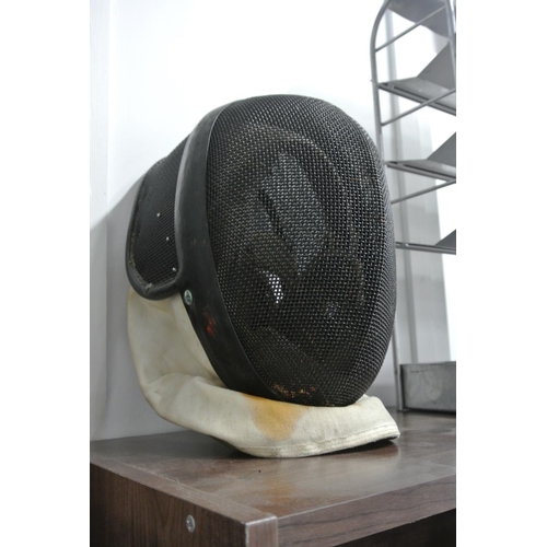 100 - A vintage/ retro fencing mask/ helmet.