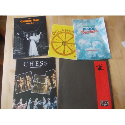 218 - An interesting lot of theatre programmes including Miss Saigon, Blood Brothers, Oklahoma, Charlie Gi... 