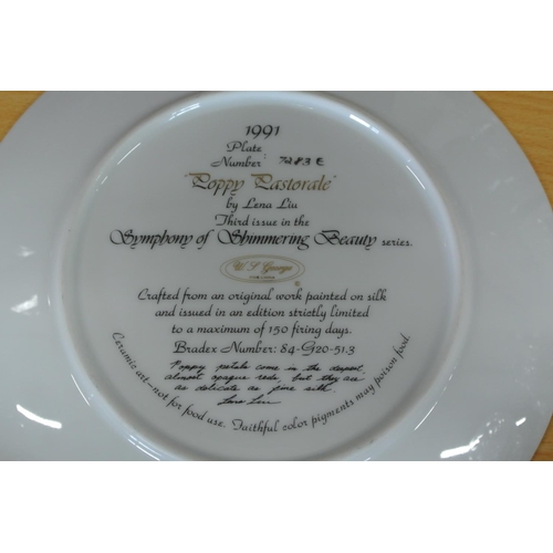 244 - A set of 3 decorative limited edition cabinet plates.