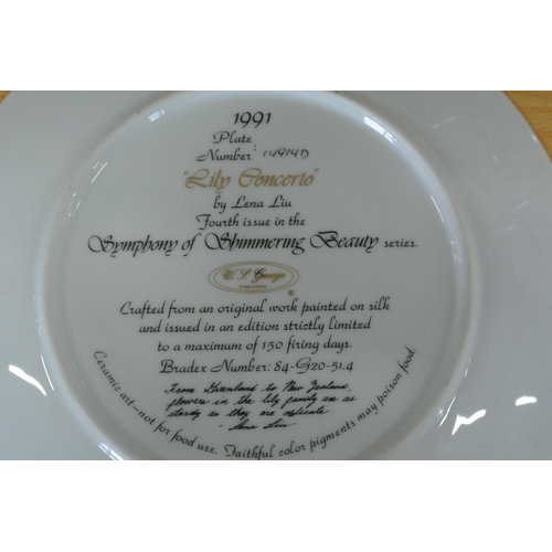 244 - A set of 3 decorative limited edition cabinet plates.