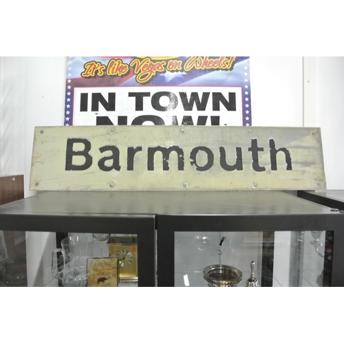 257 - A metal 'Barmouth' sign.