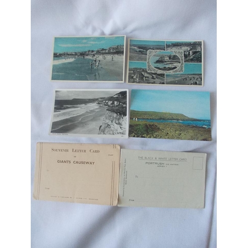 191 - A collection of unposted Portrush vintage postcards and letter cards.