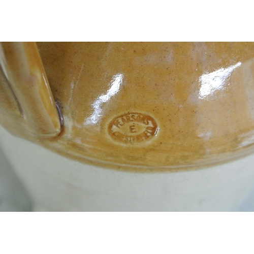 63 - A large antique stoneware bottle, with makers stamp 'Pearsons - Chesterfield', with original stopper... 