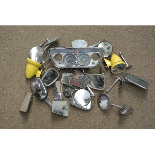 84 - An assortment of various classic car parts.